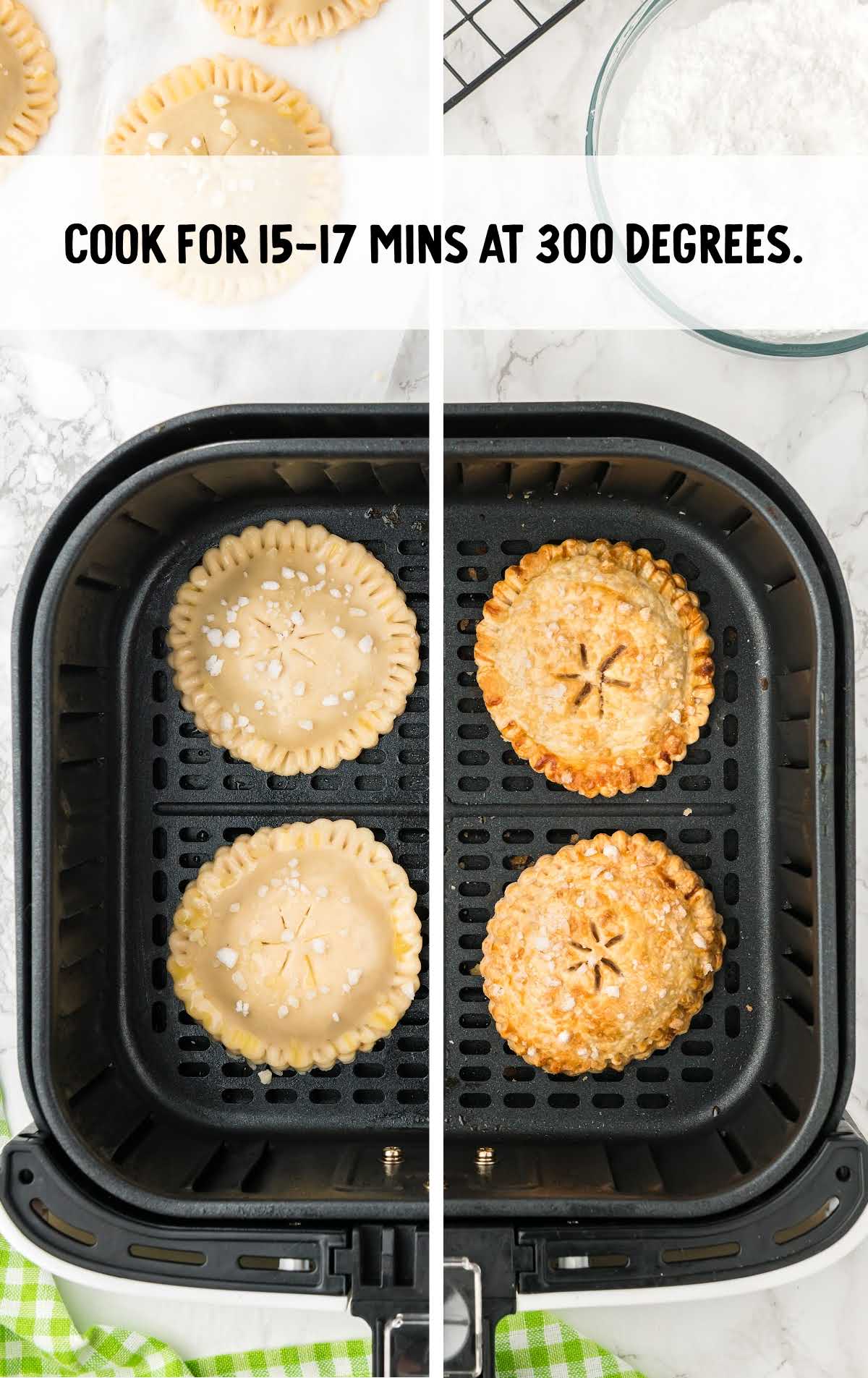 apples pies cooked in a air fryer
