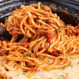 Spaghetti in a crockpot