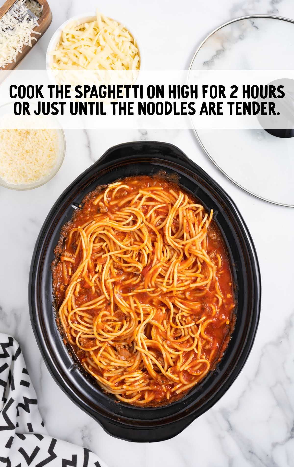 spaghetti in a crockpot