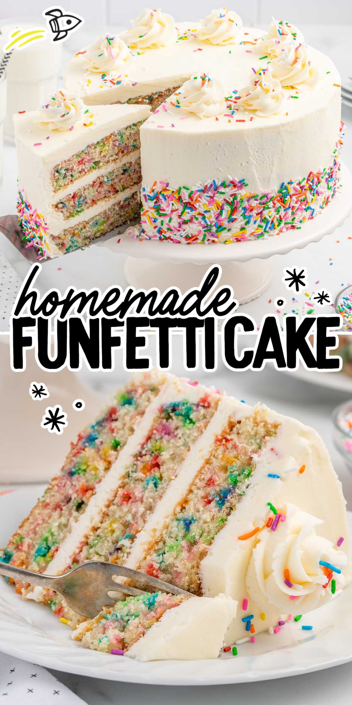 Funfetti Cake - Spaceships and Laser Beams