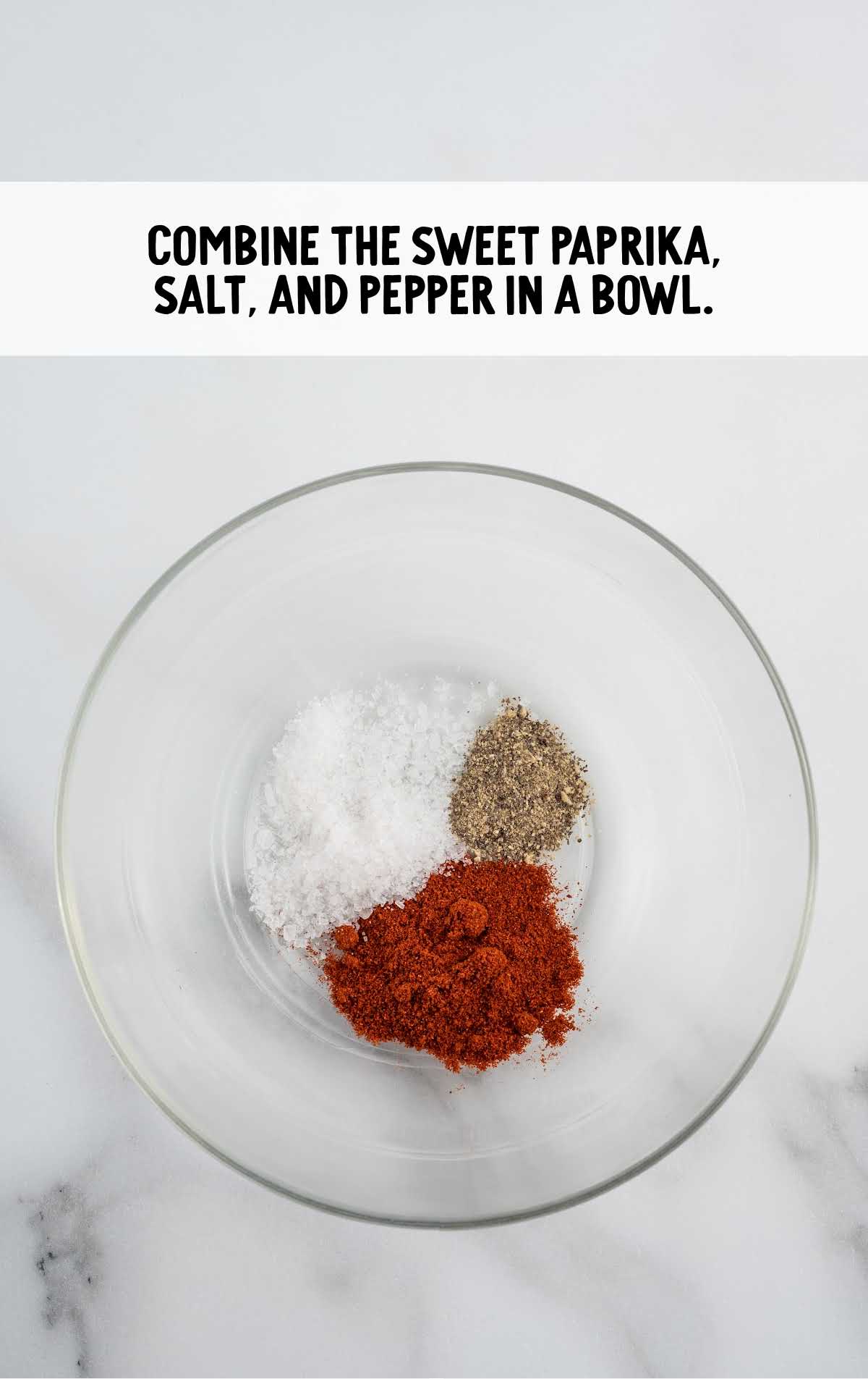 sweet paprika, salt, and pepper combined in a bowl