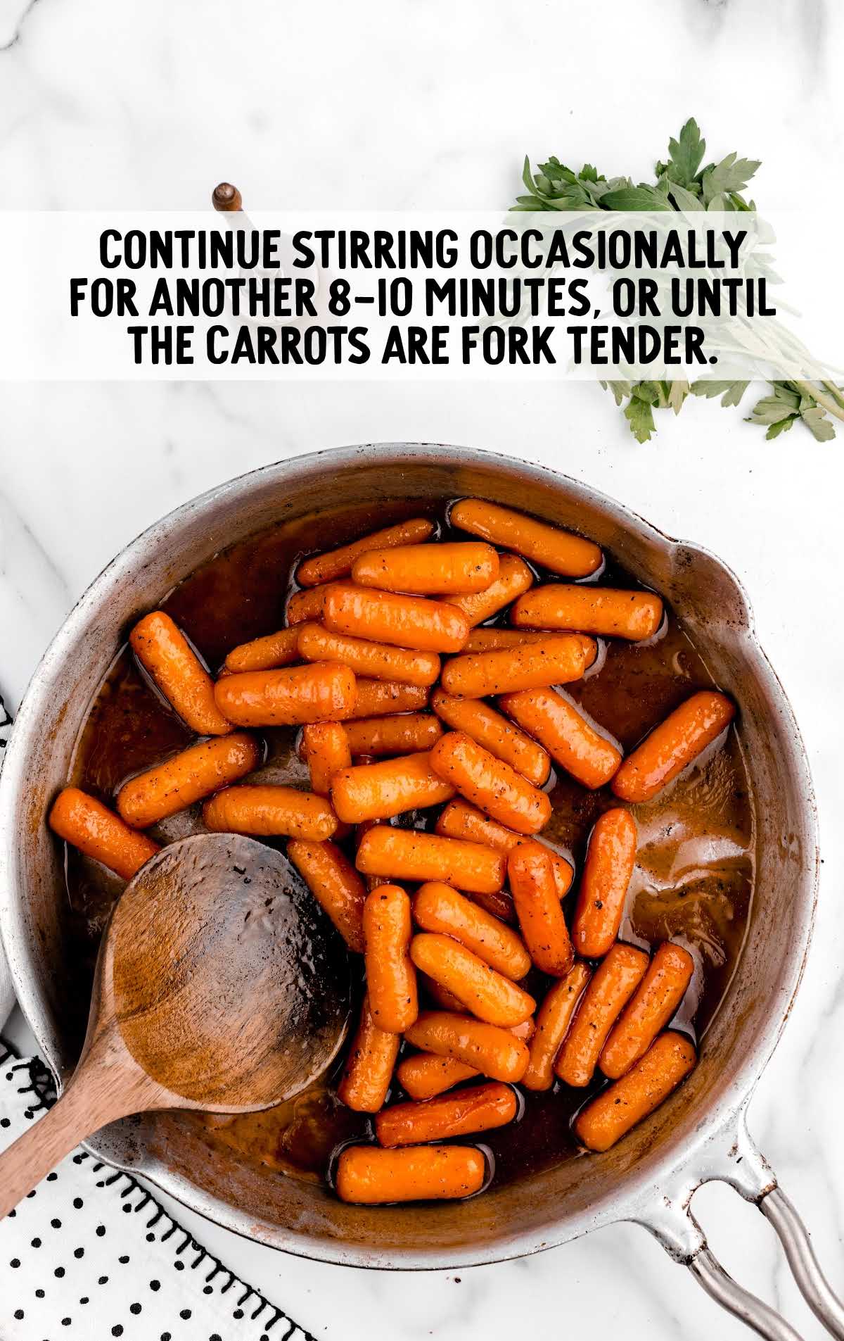 cook carrots until fork tender