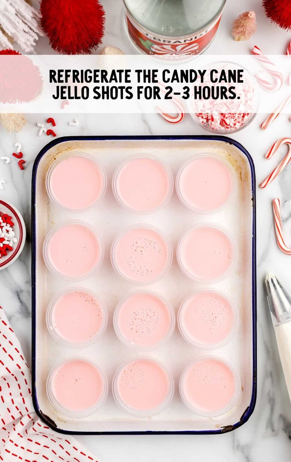 Candy Cane Jello Shots Spaceships and Laser Beams