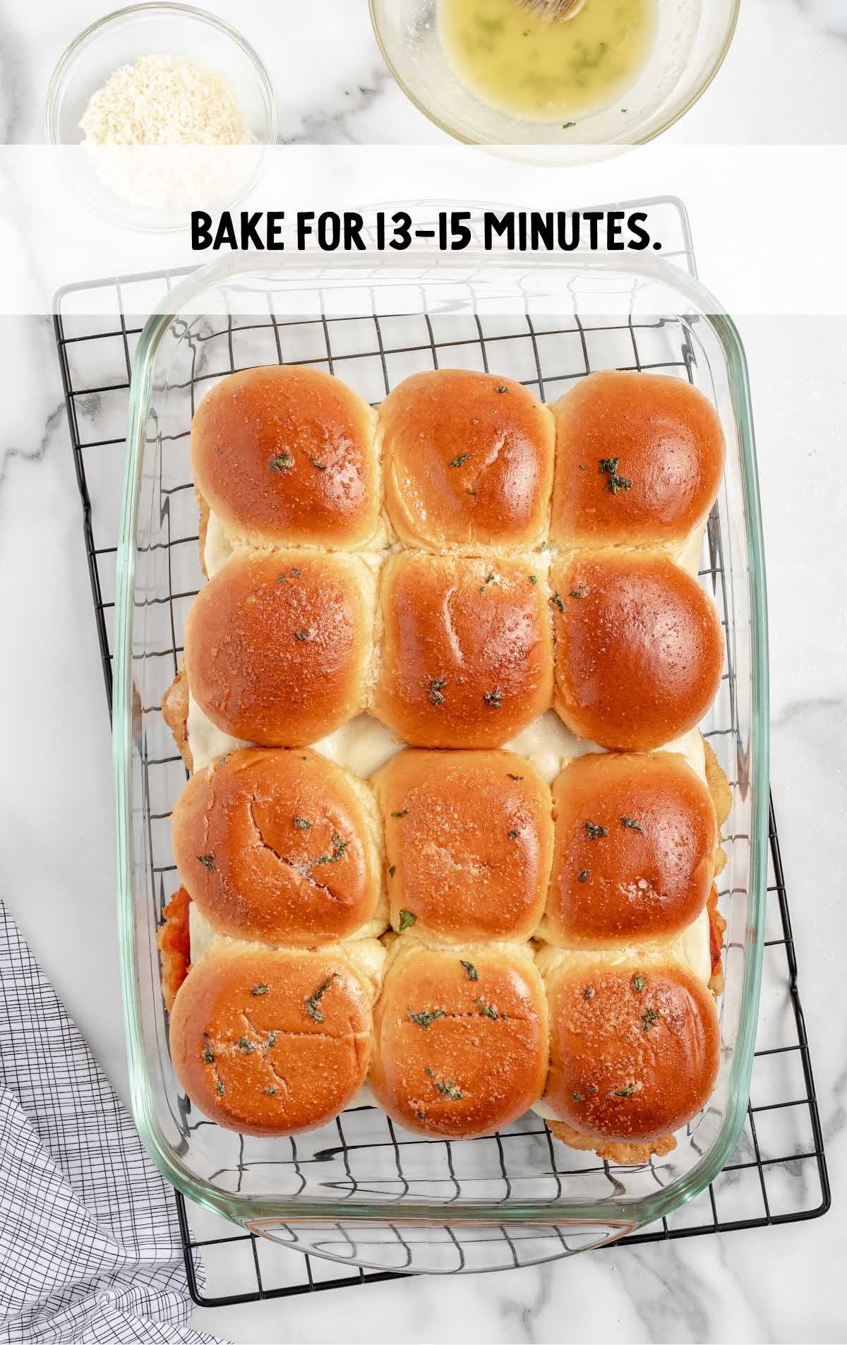 sliders baked in a baking dish