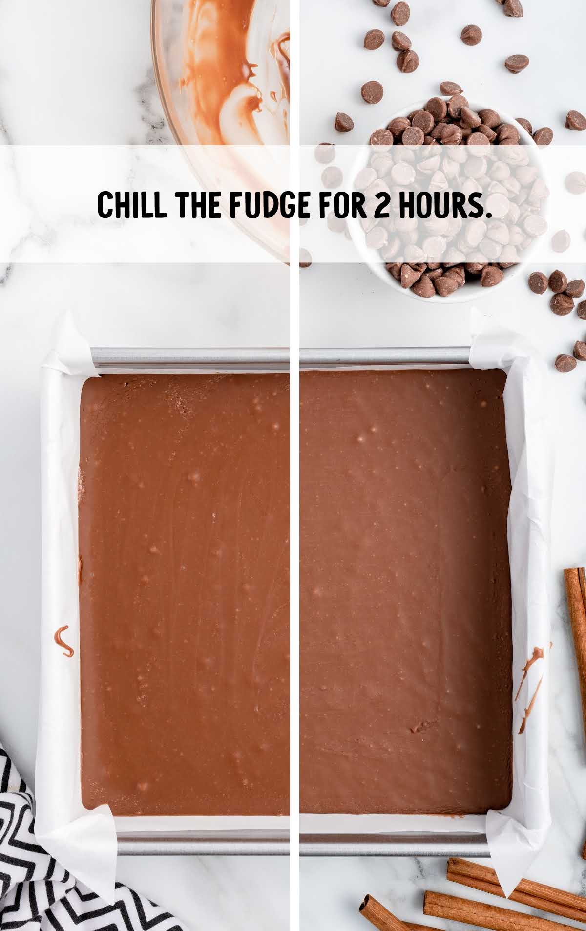 fudge chilled for 2 hours