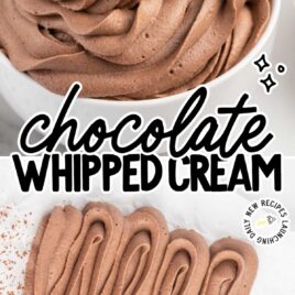 a bowl of Chocolate Whipped Cream