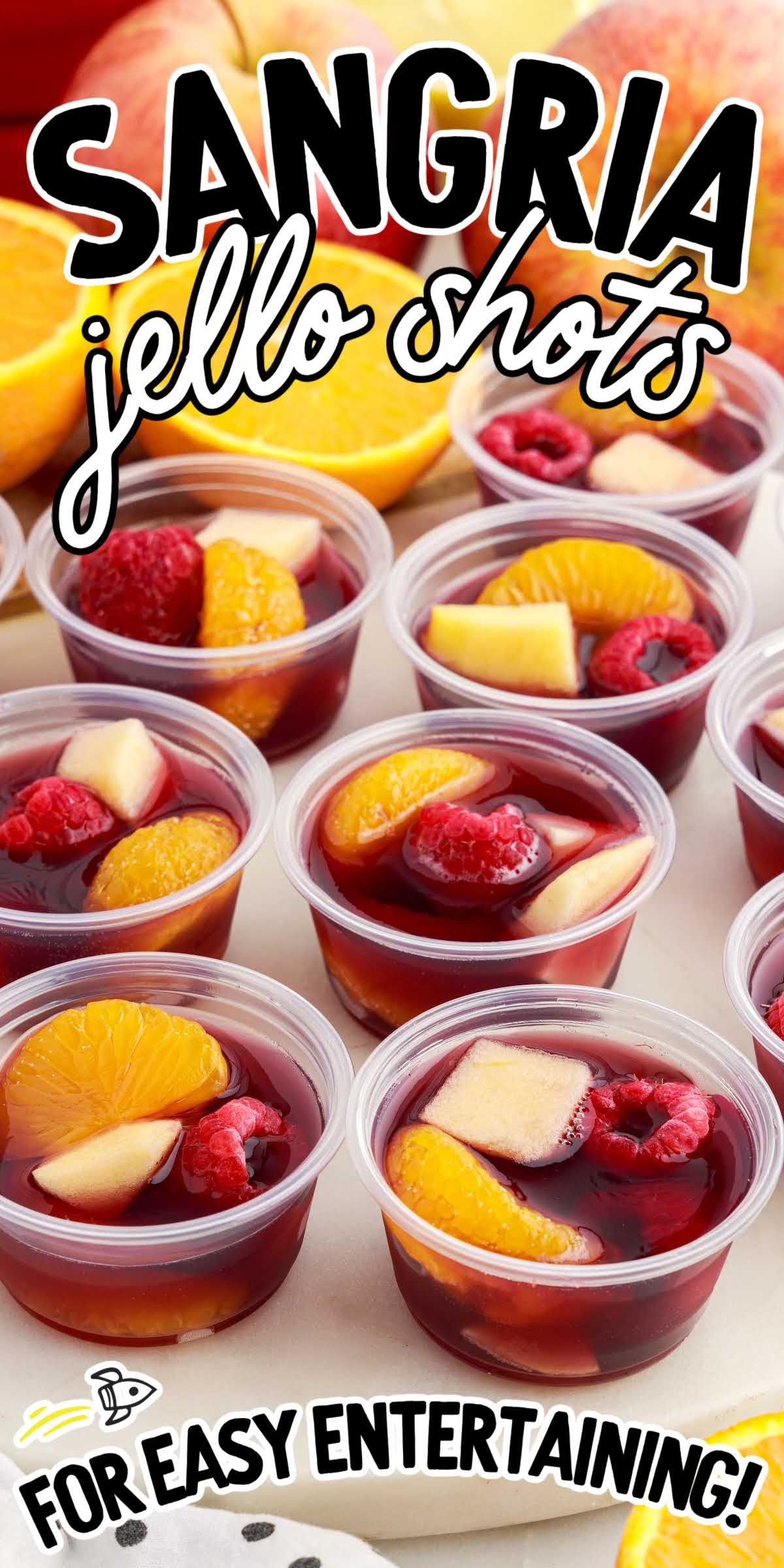 Sangria Jello Shots - Spaceships and Laser Beams