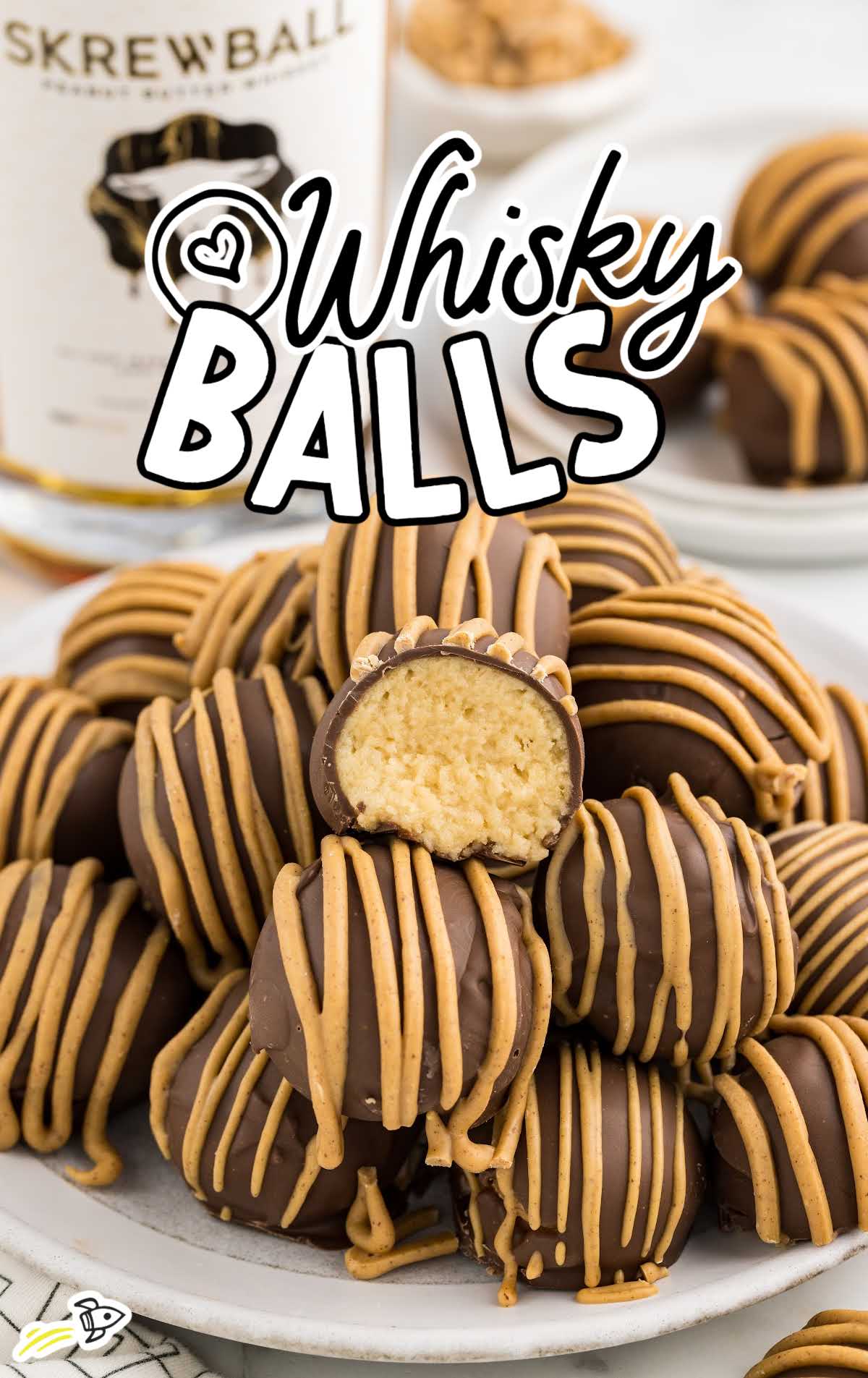 a plate of Whisky Balls