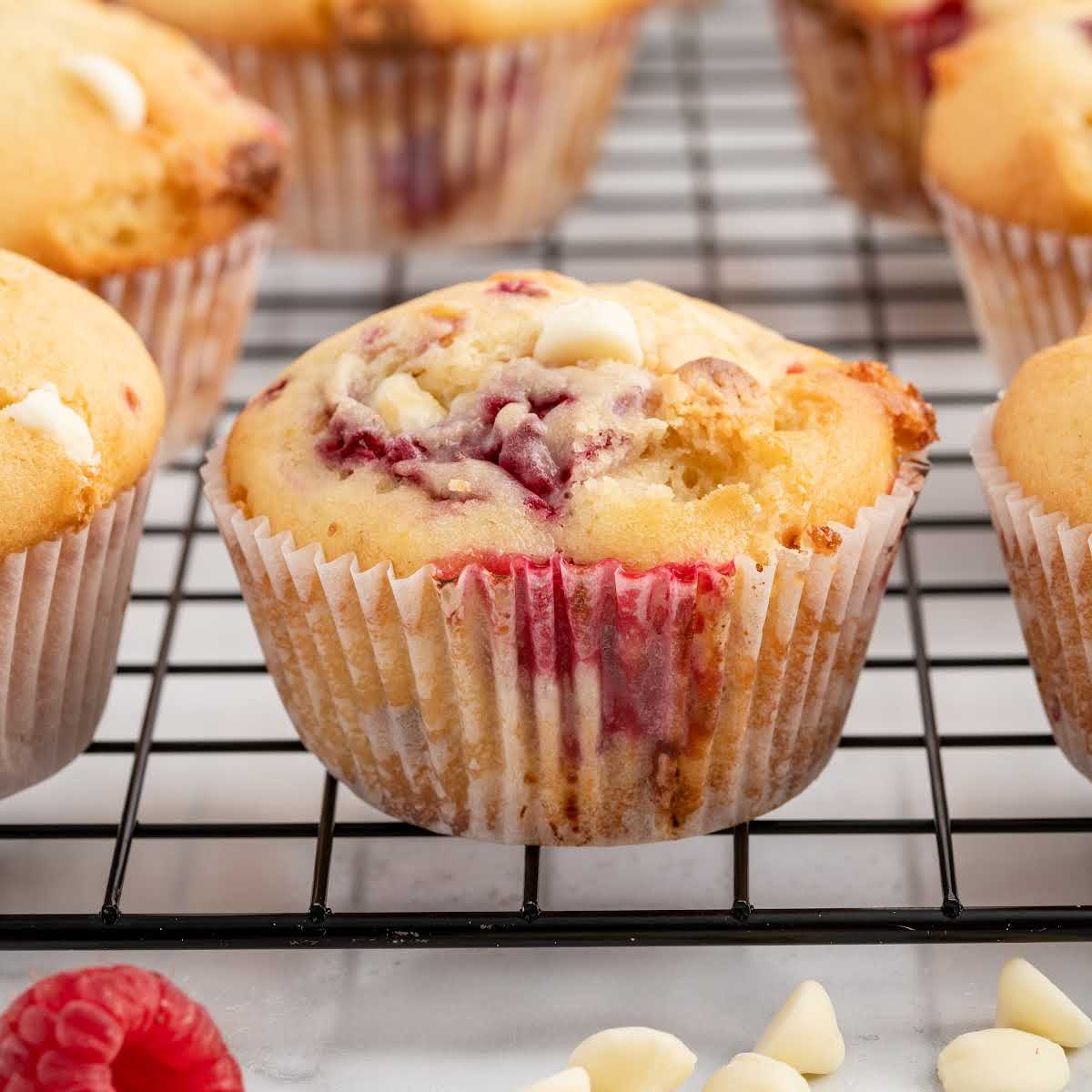 White Chocolate And Raspberry Muffins - Spaceships and Laser Beams