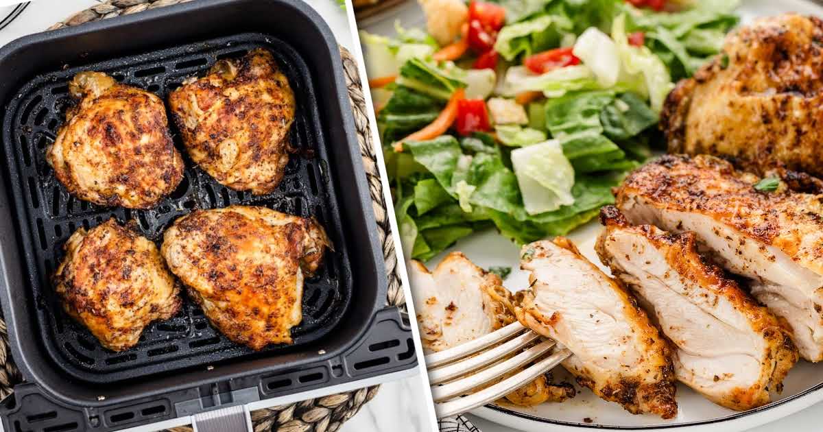 Air Fryer Chicken Thighs - Spaceships and Laser Beams