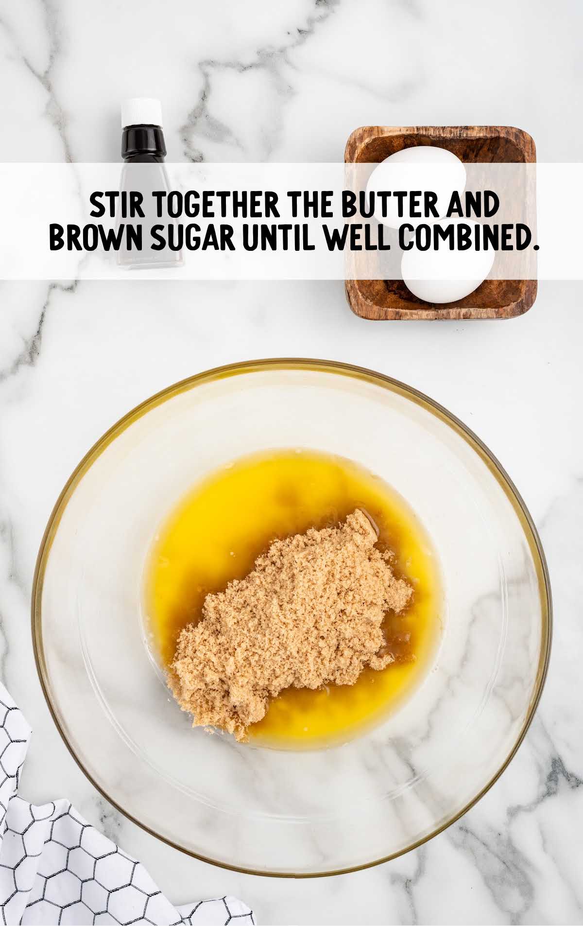 brown sugar and butter stirred together