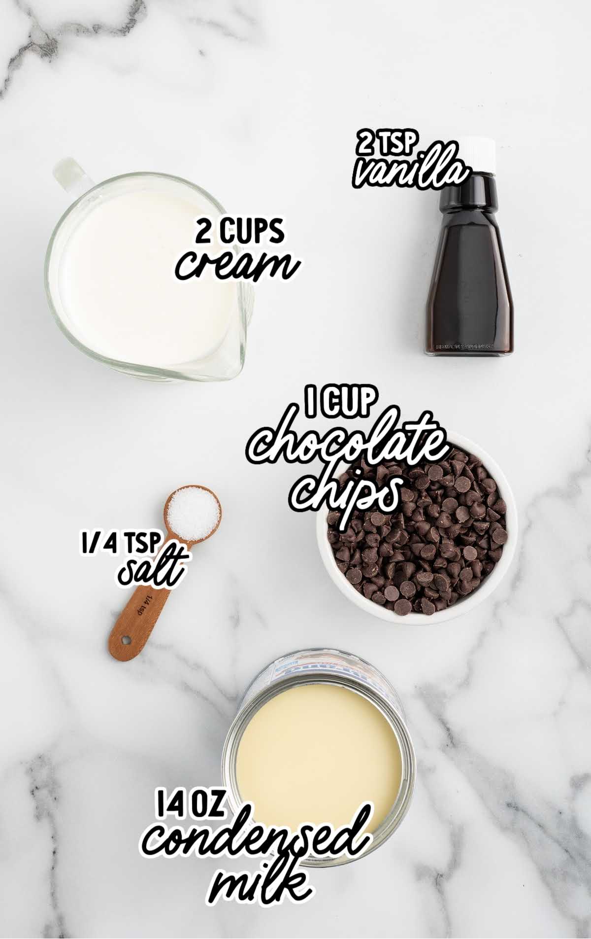 Chocolate Chip Ice Cream raw ingredients that are labeled