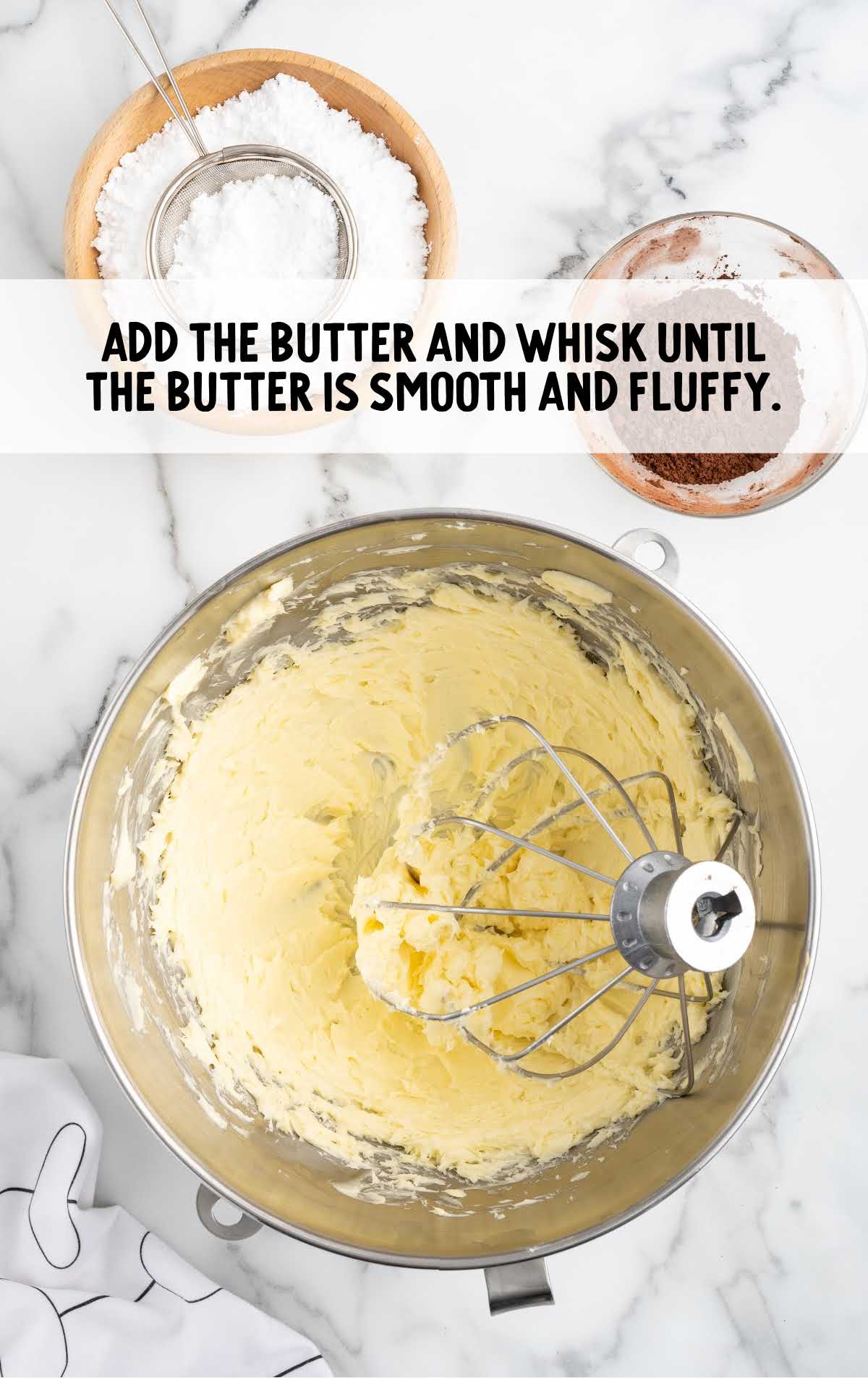 butter added to the bowl