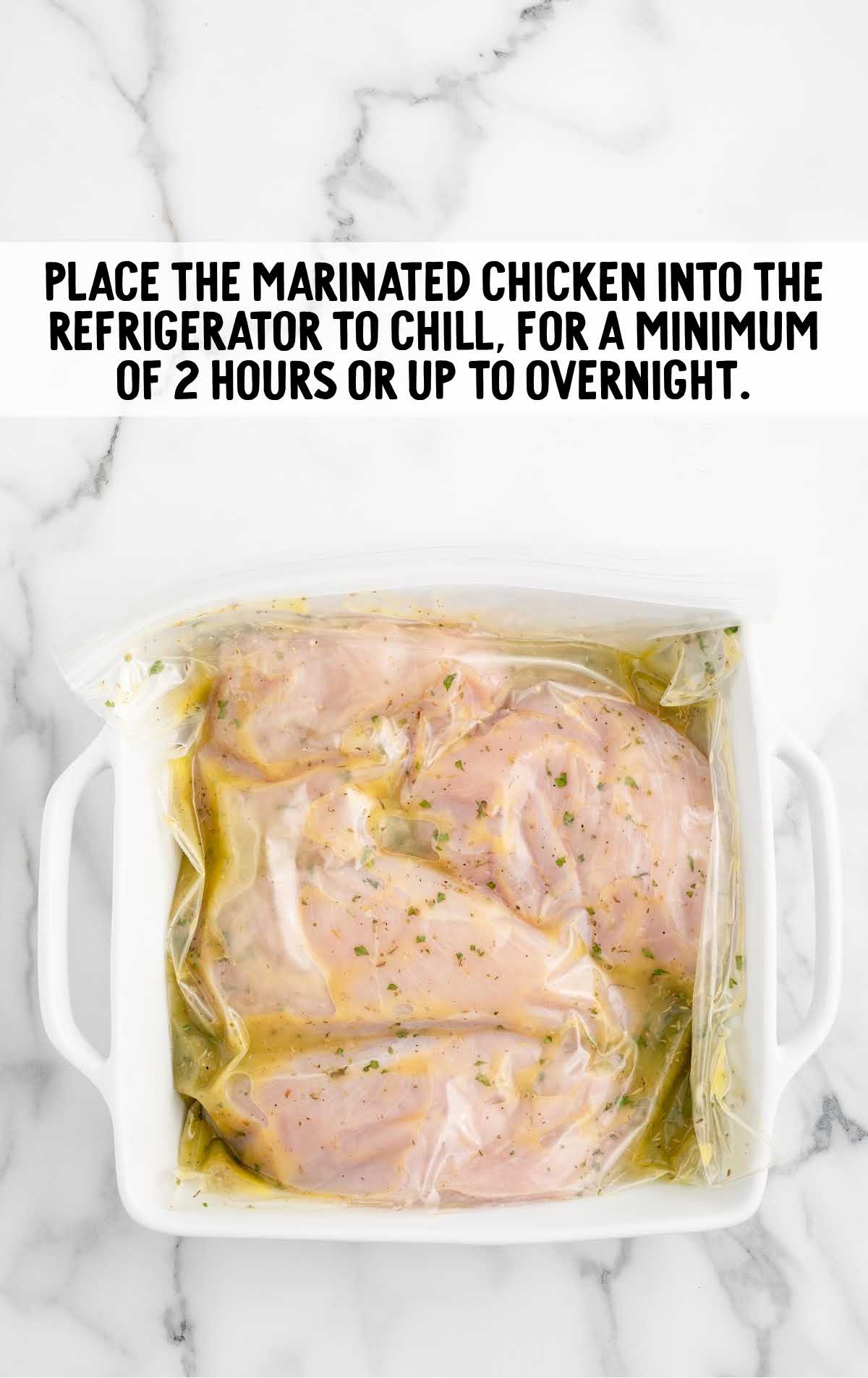 marinaded chicken refrigerated