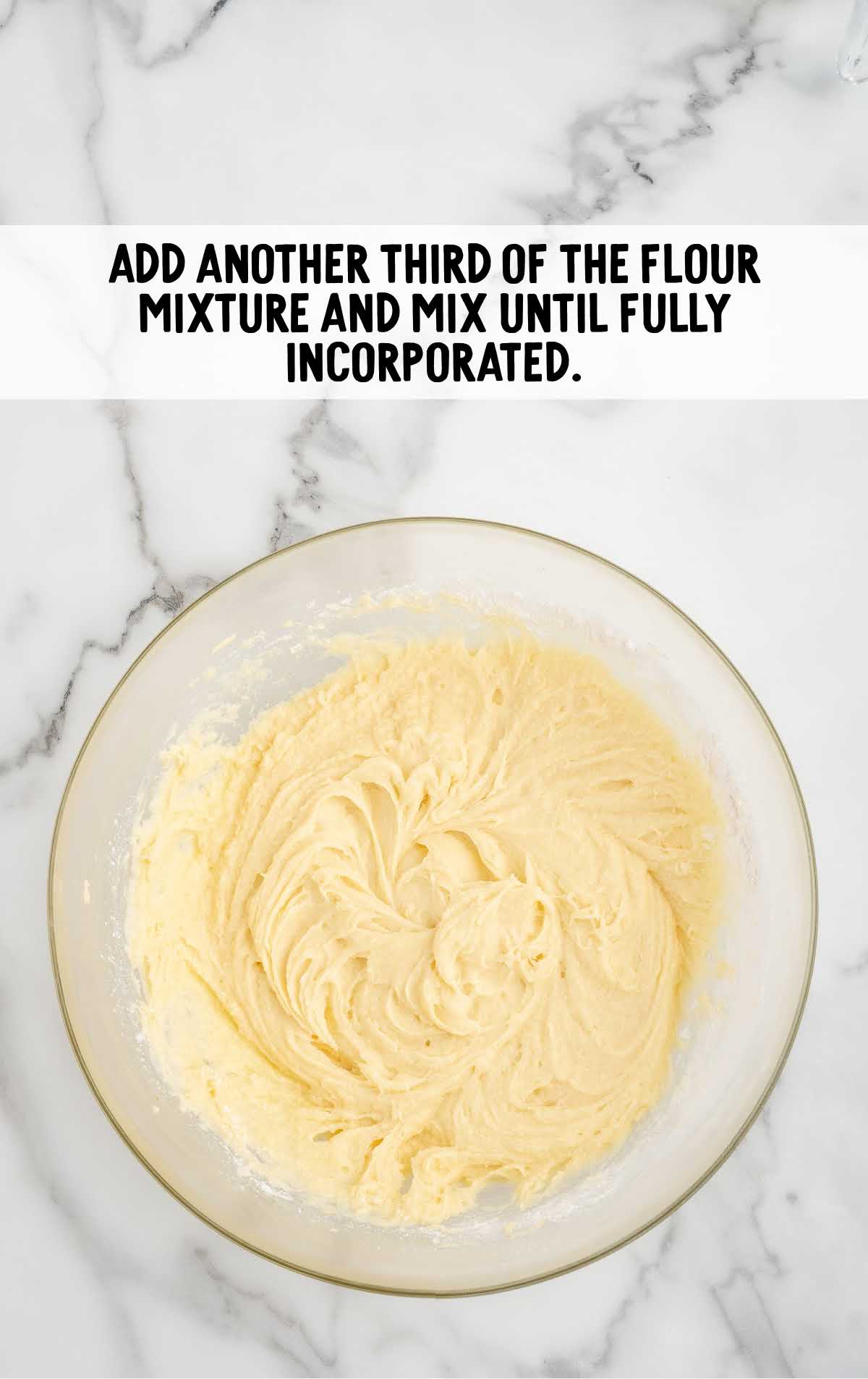 flour mixture combined in a bowl