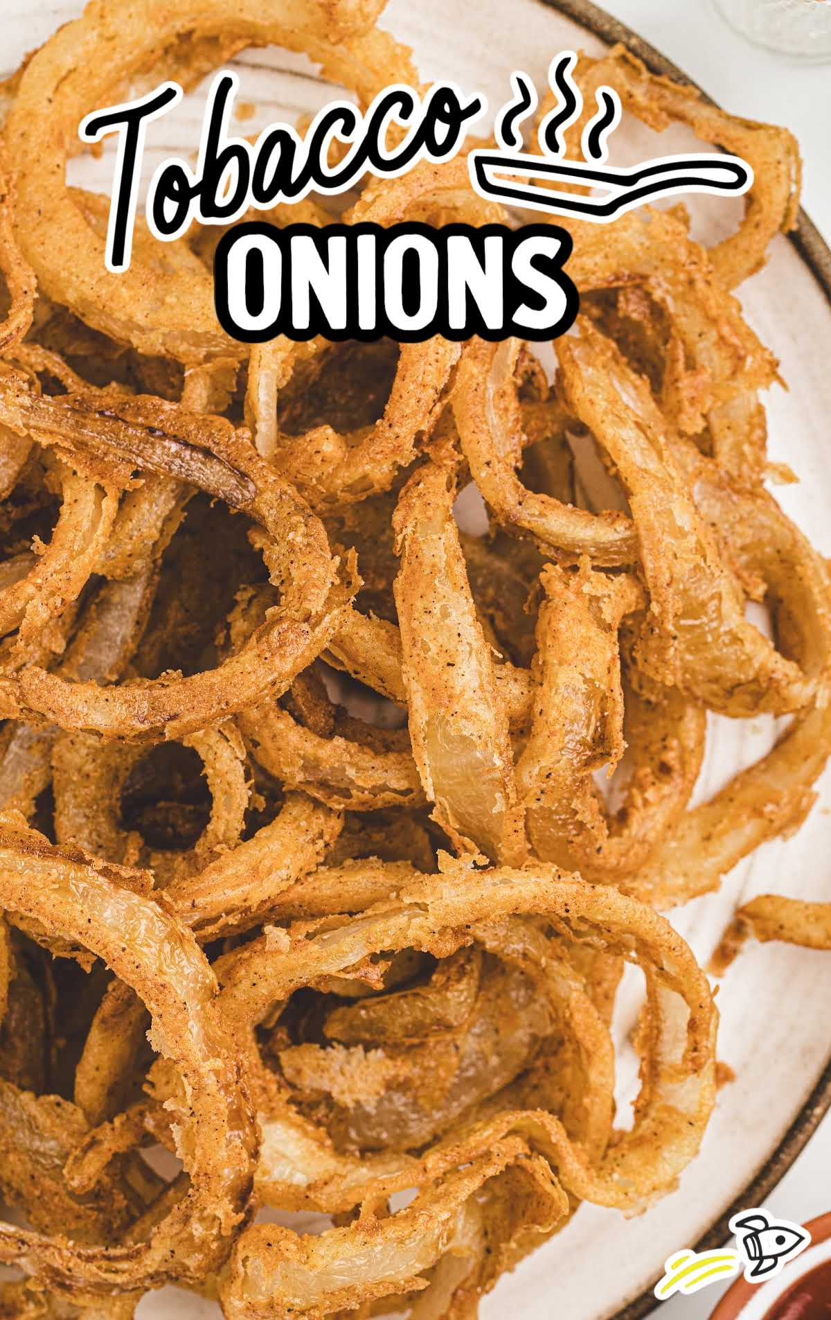 fried onions on a plate
