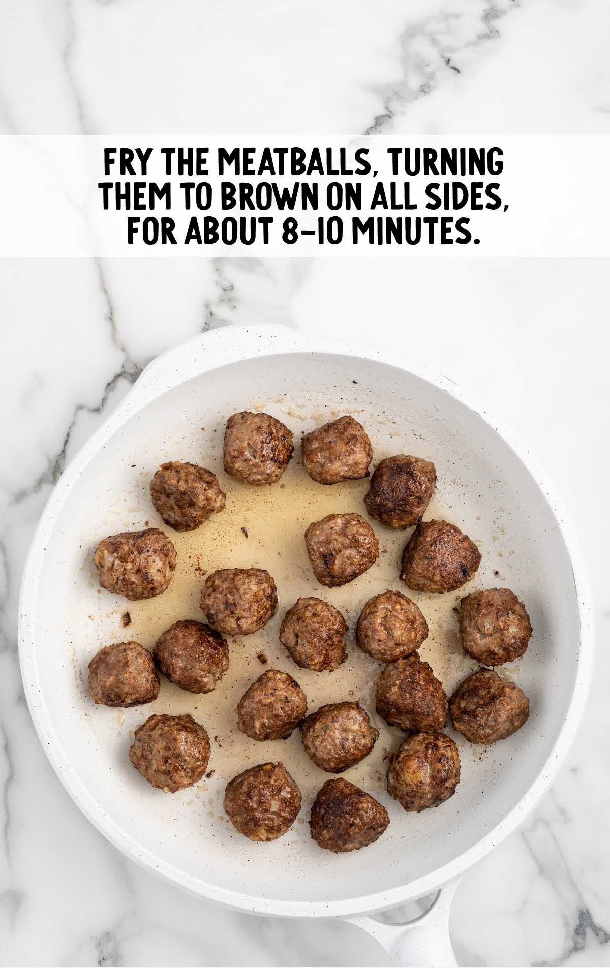 meatballs cooked on a skillet