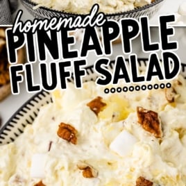 pineapple fluff homemade with marshmallows