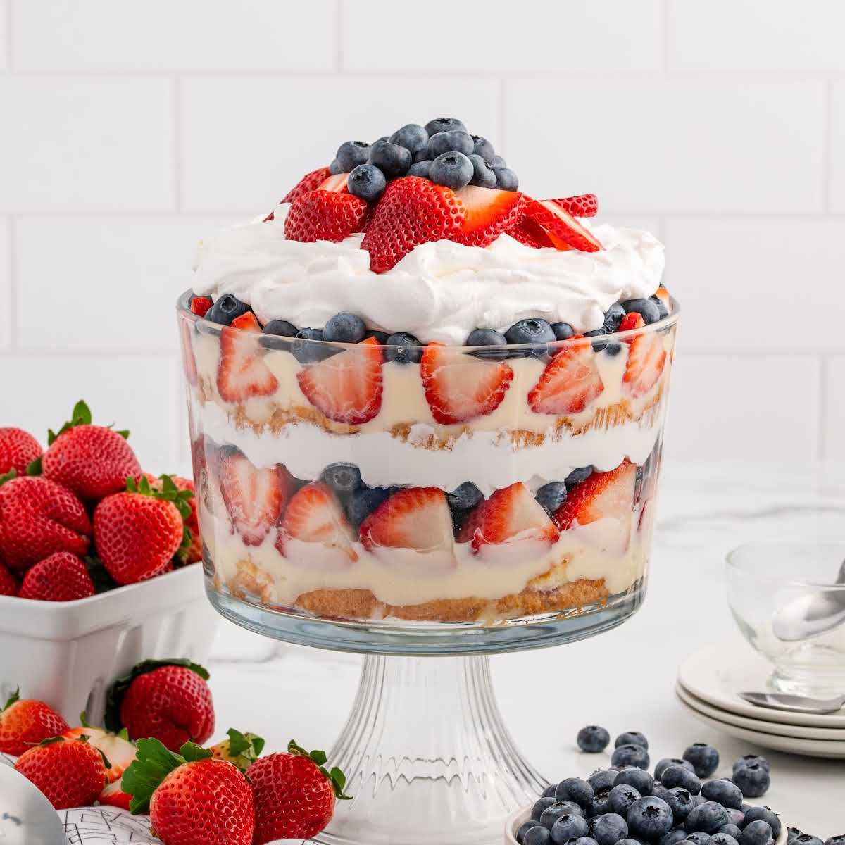 4th of July Trifle - Spaceships and Laser Beams