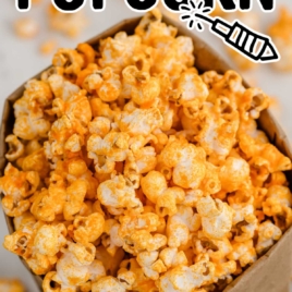a bag of Cheese Popcorn
