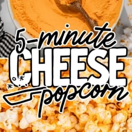 a bowl of Cheese Popcorn