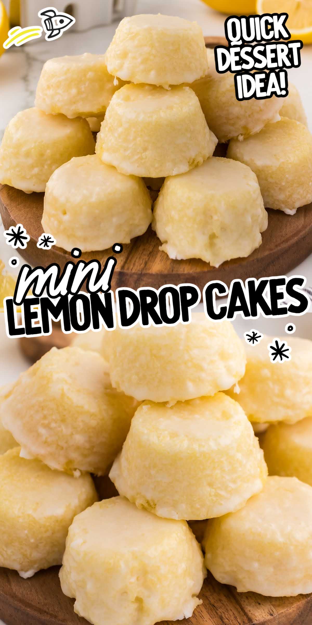 Lemon Drop Cakes - Spaceships and Laser Beams