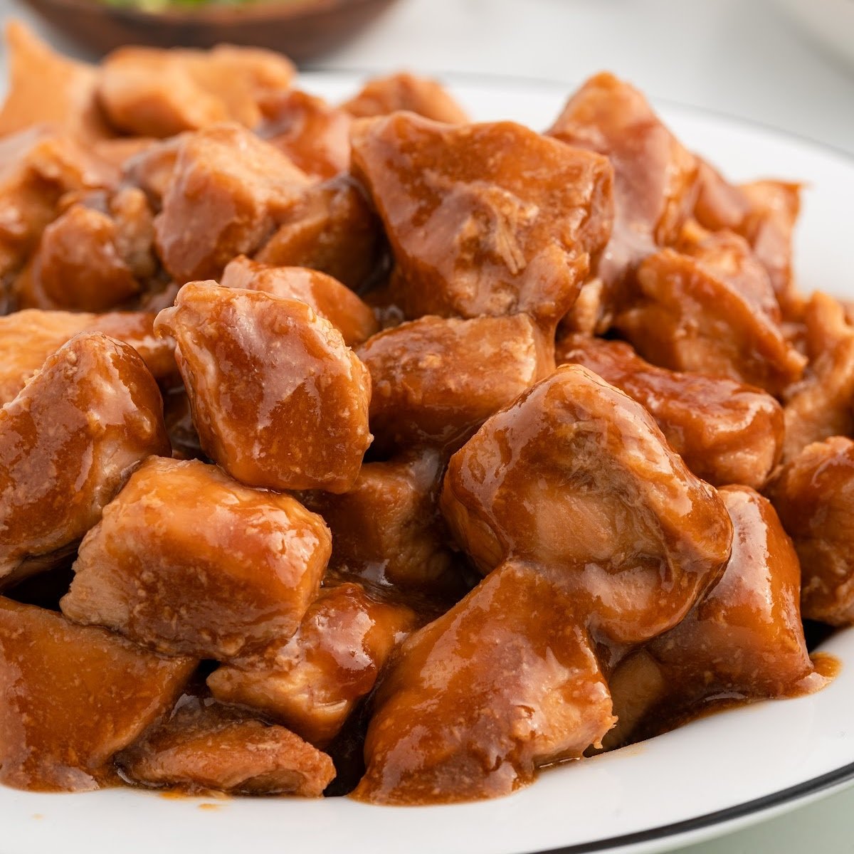 a plate of Sweet Hawaiian Chicken