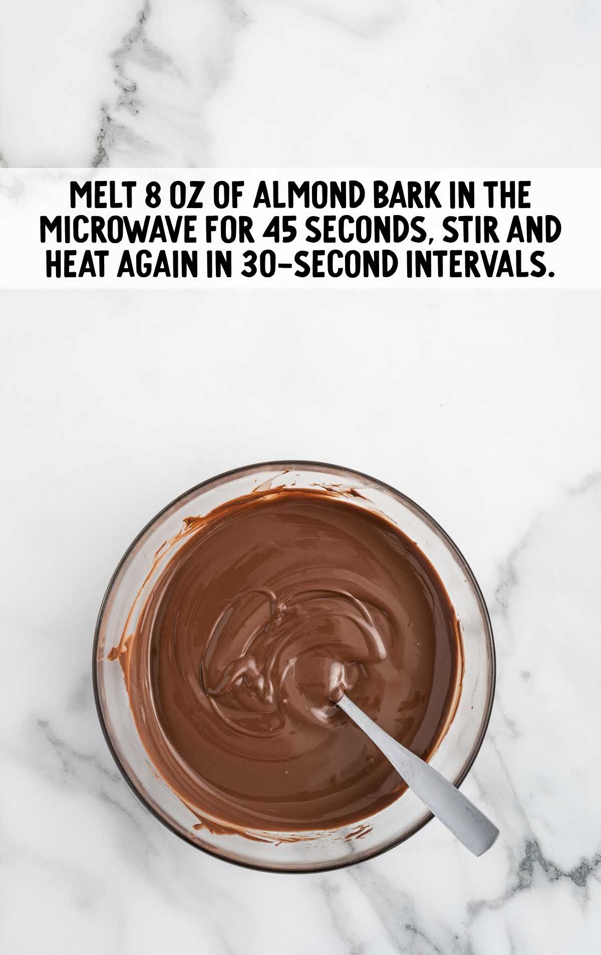 almond bark melted in the microwave