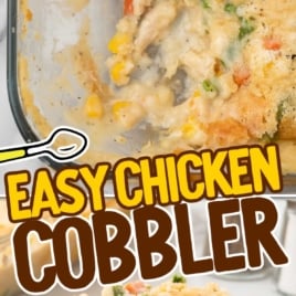 a plate of Chicken Cobbler