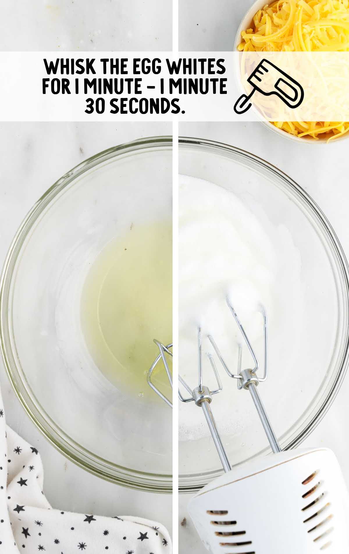 eggs whisked for 30seconds