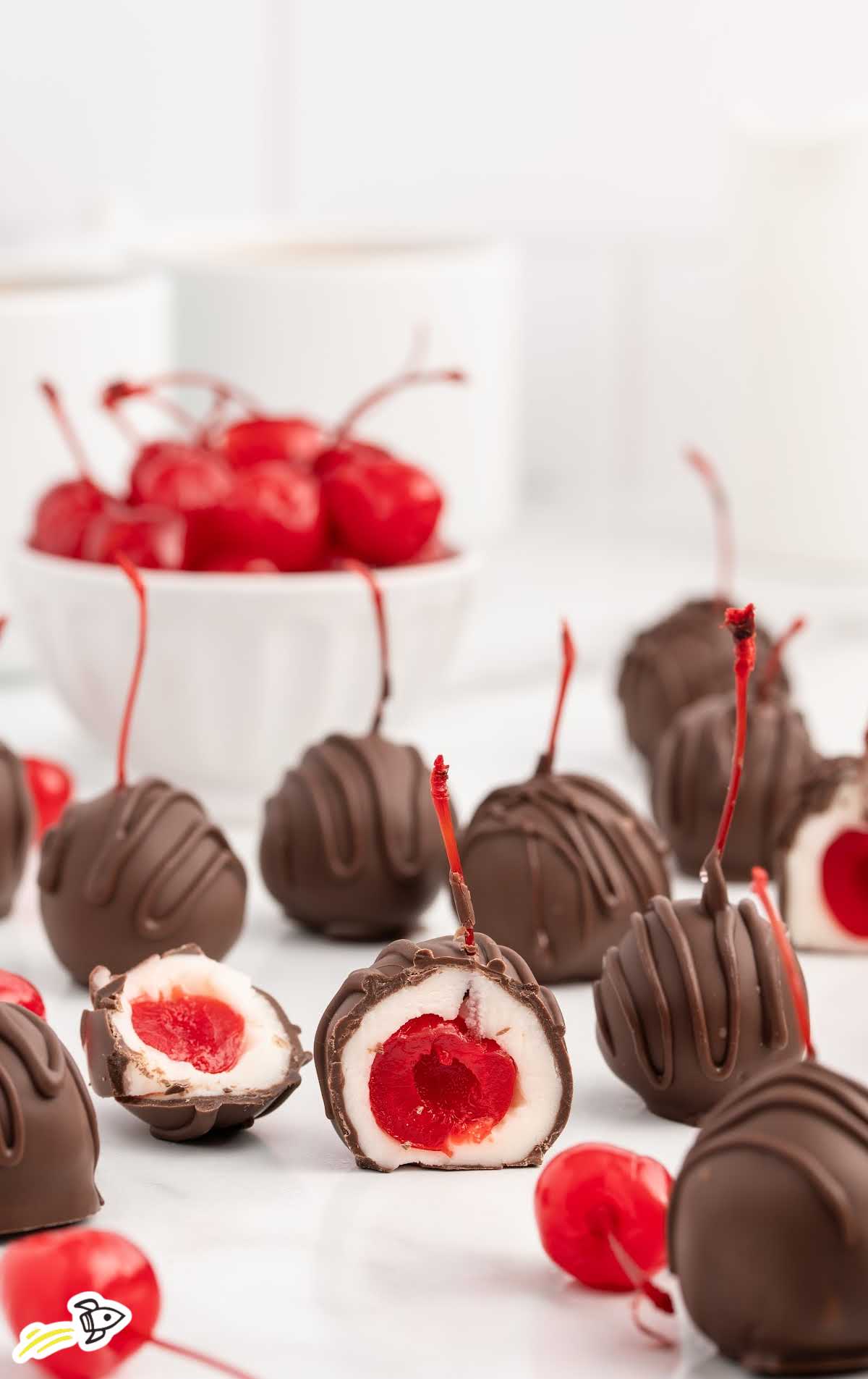 a bunch of Chocolate Covered Cherries