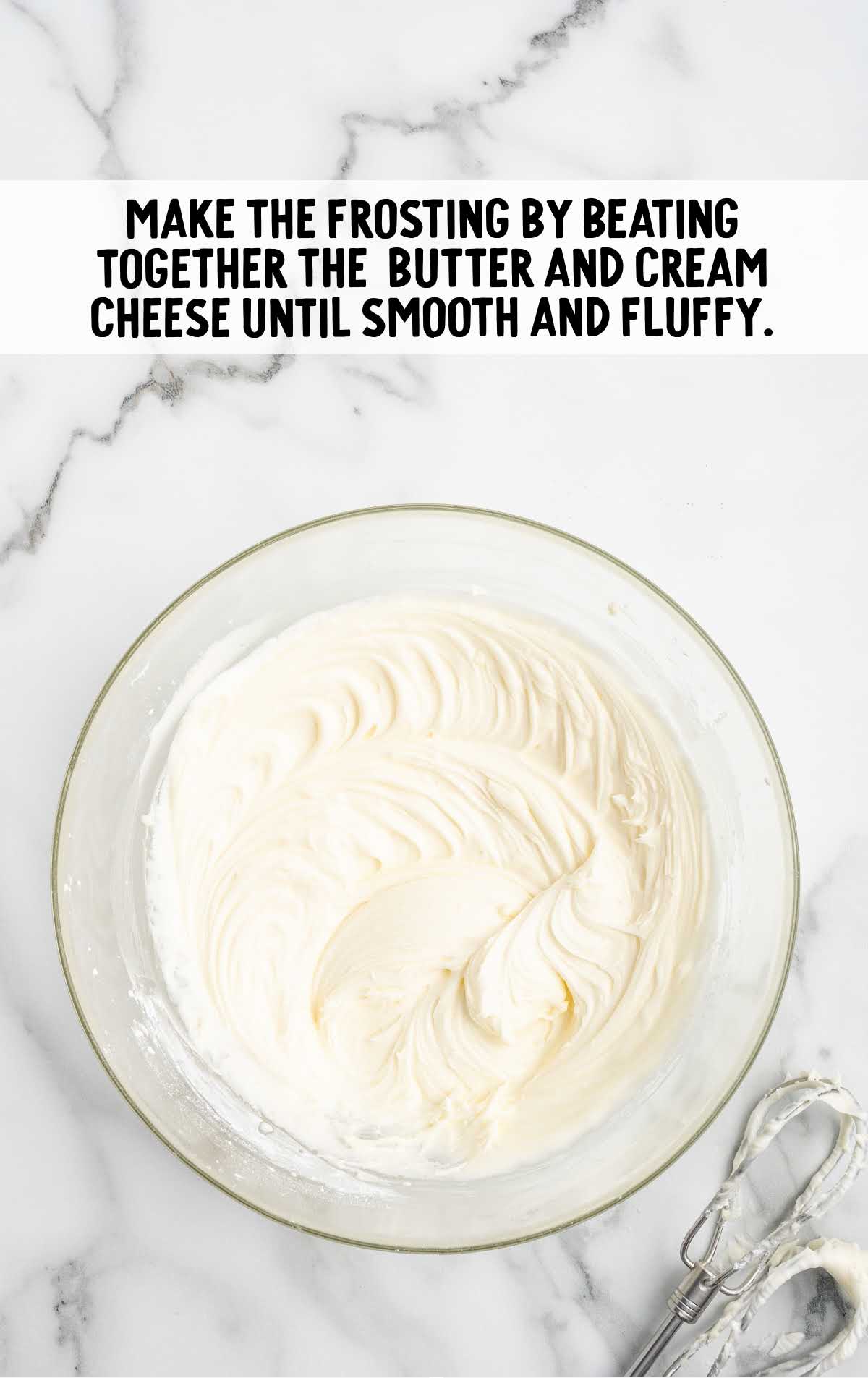 butter and cream cheese combined in a bowl