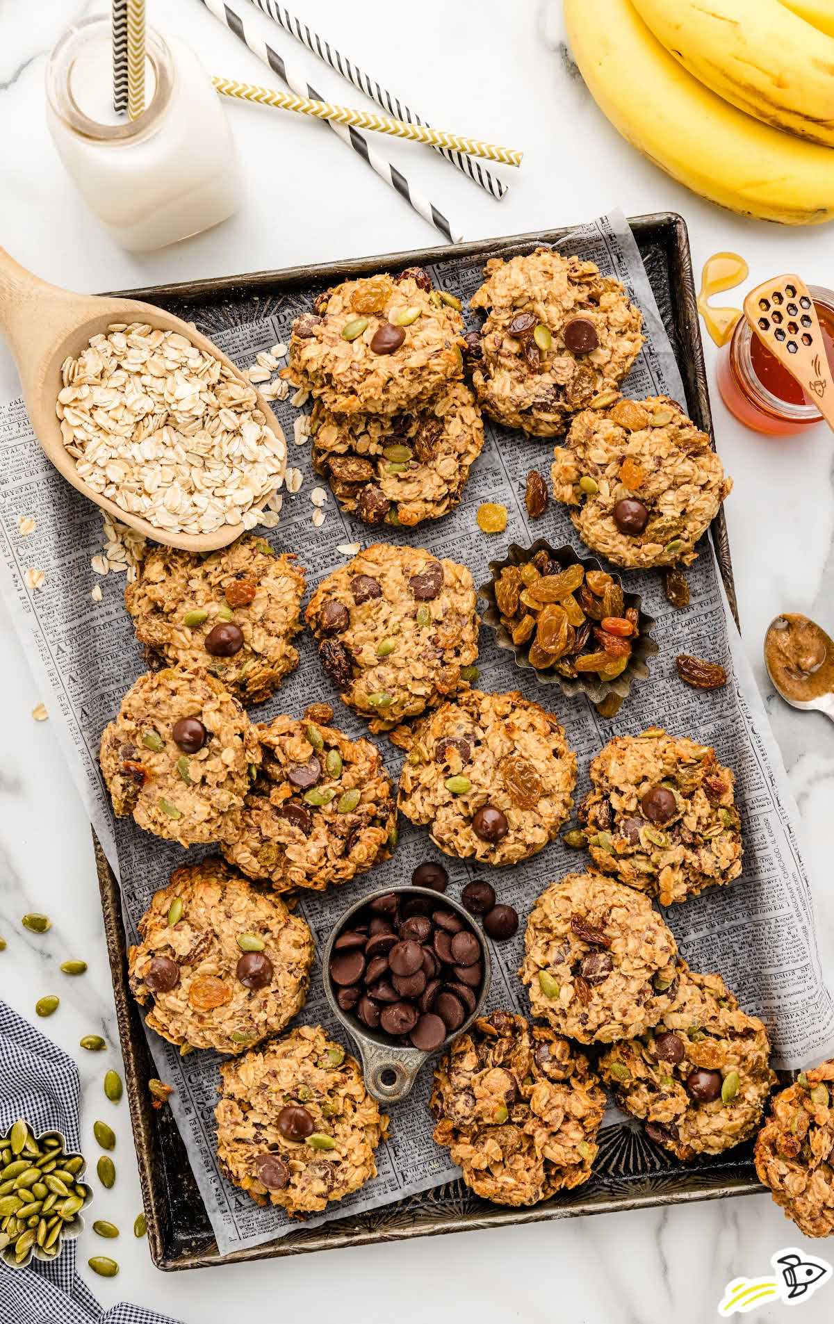 cookies on a baking sheet