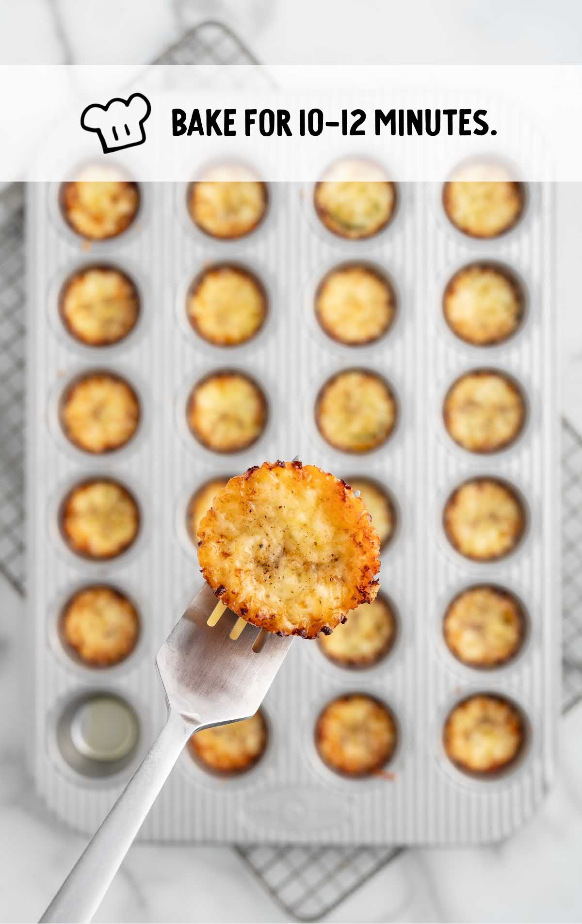 Fried Pickles baked in a muffin pan