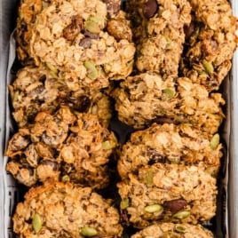 cookies in a baking dish