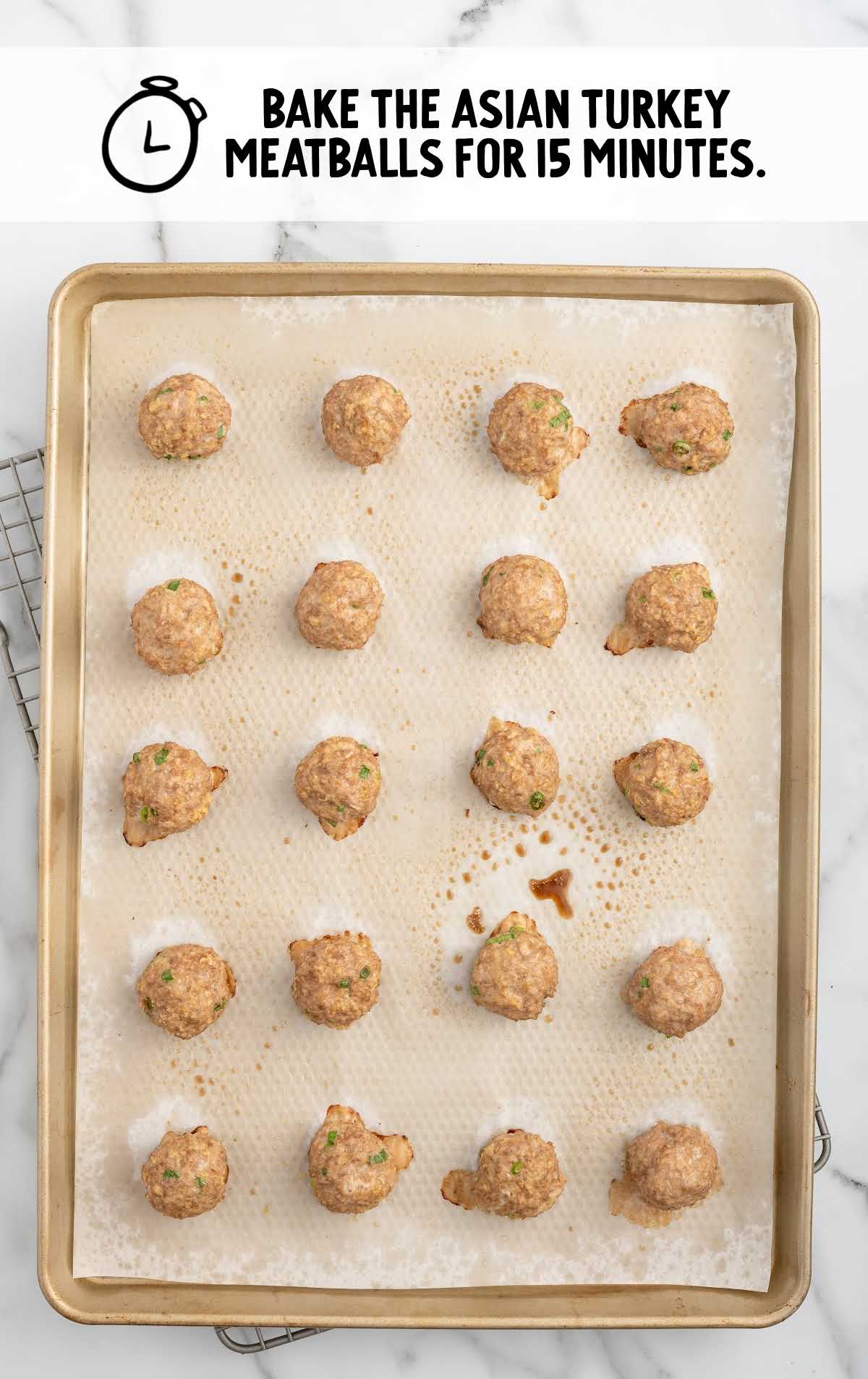 meatballs baked on a baking sheet