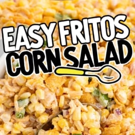 a fork of Frito Corn Salad