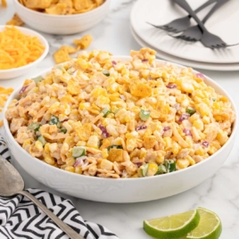 a bowl of Frito Corn Salad