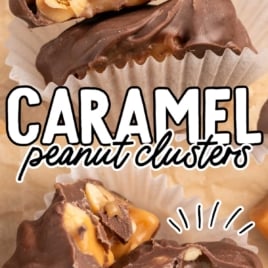 a bunch of Salted Peanut Caramel Clusters