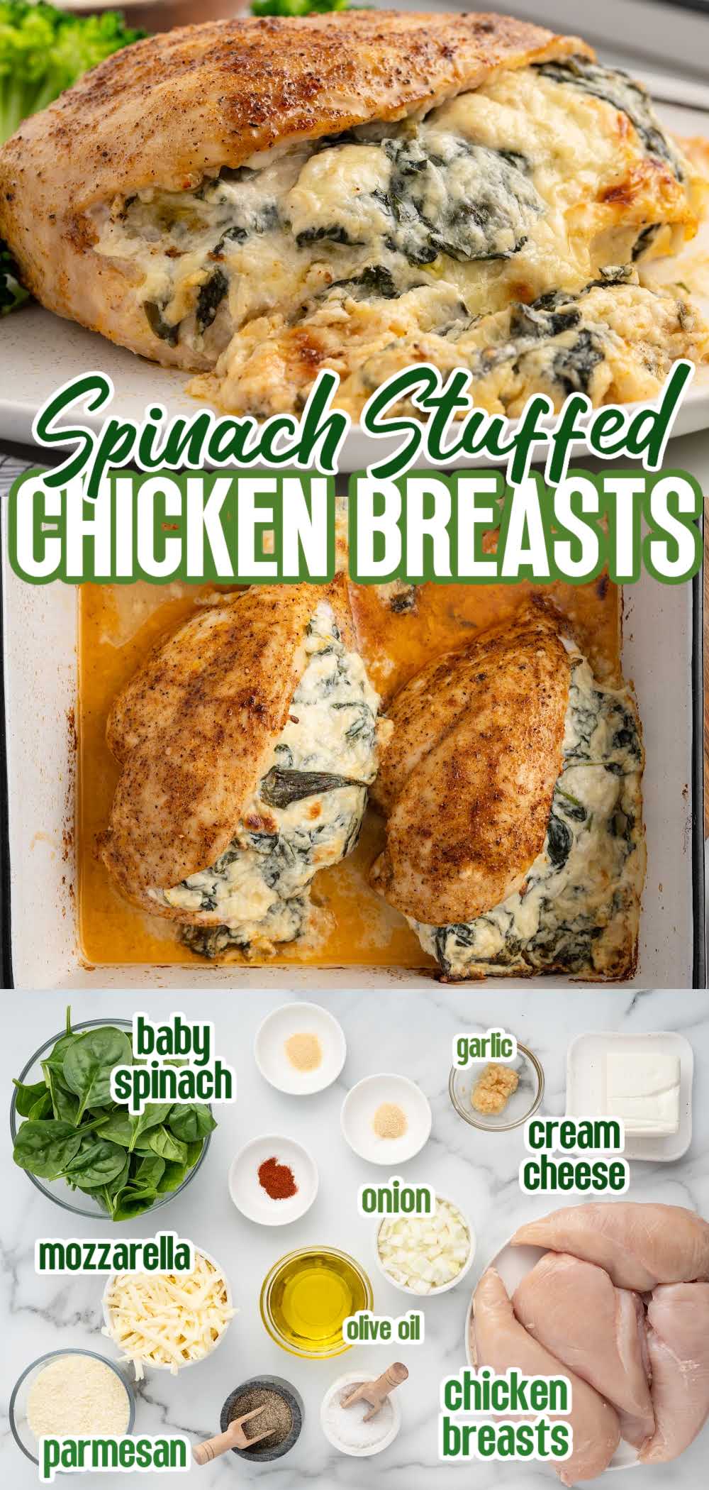 Spinach Stuffed Chicken Breast - Spaceships and Laser Beams