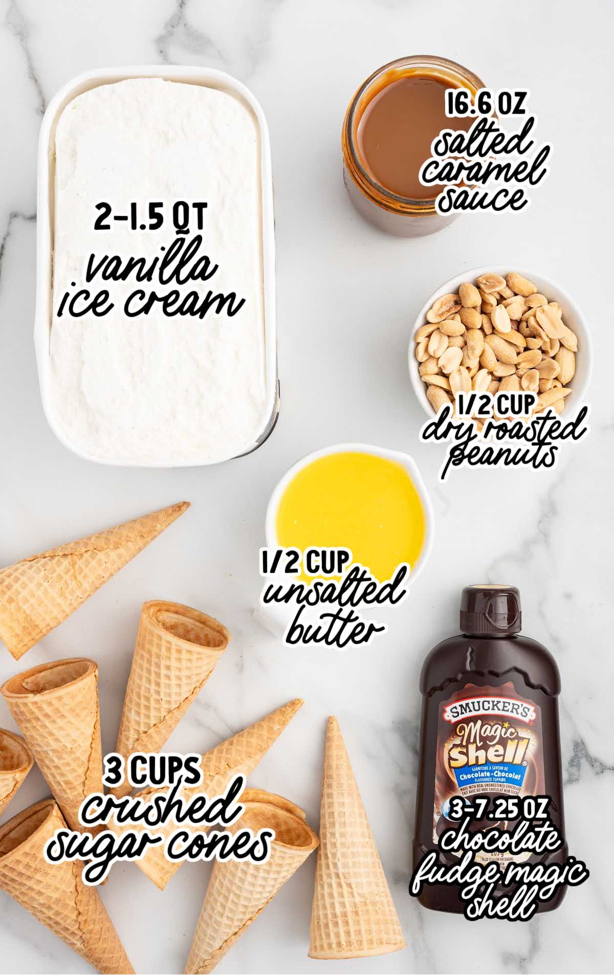 Drumstick Ice Cream Cake raw ingredient that is labeled
