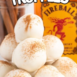 A plate of Fireball Truffles