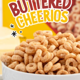 a bowl of Hot Buttered Cheerios