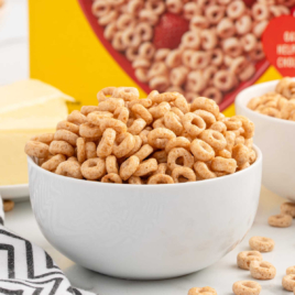 a bowl of Hot Buttered Cheerios