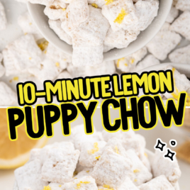 A few bowls of Lemon Puppy Chow