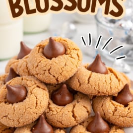 A plate of Peanut Butter Blossoms