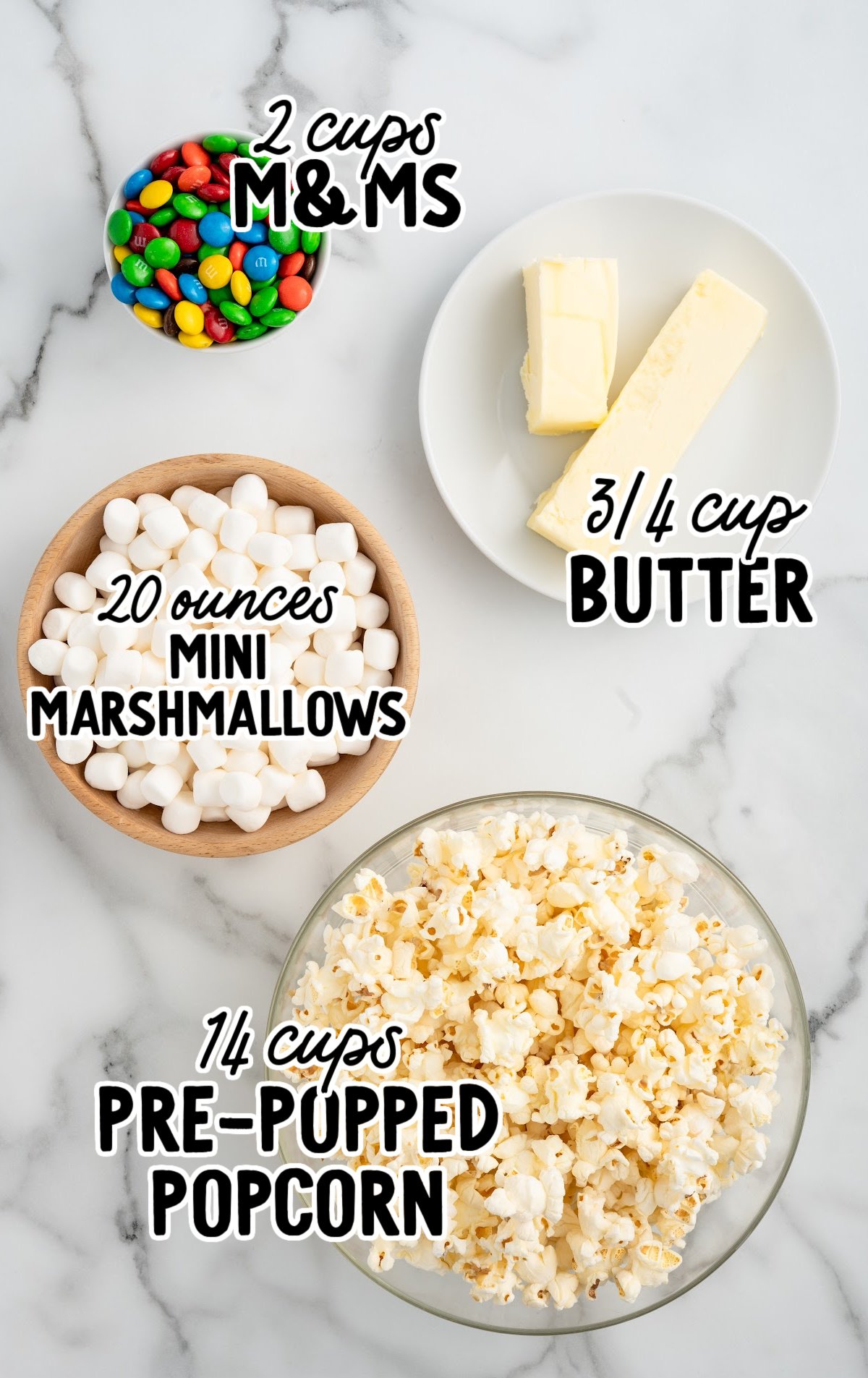 Popcorn Cake ingredients that are labeled