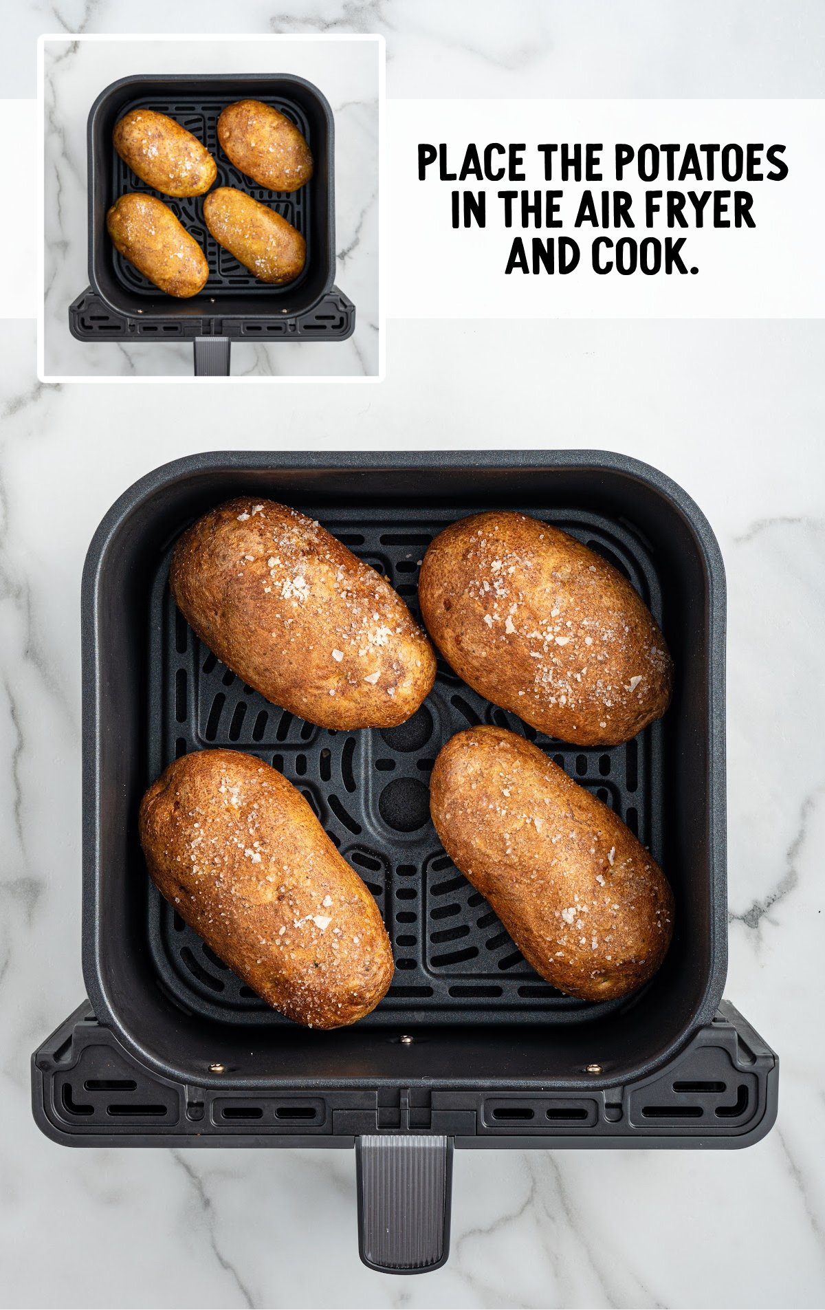 potatoes put in a air fryer