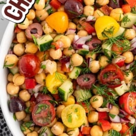 a bowl of Chickpea Salad