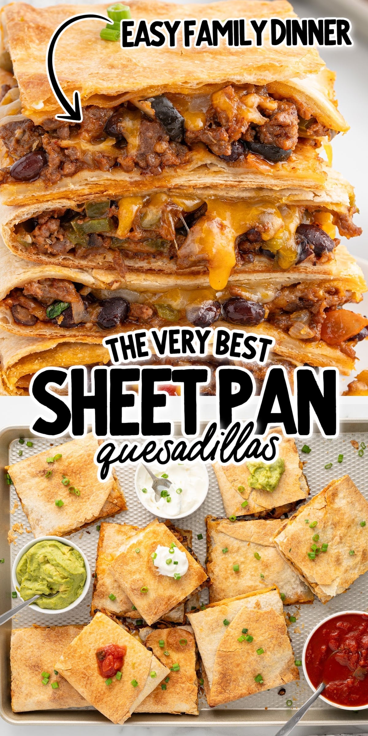 Sheet Pan Quesadillas - Spaceships and Laser Beams
